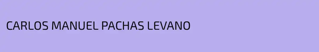 CARLOS MANUEL PACHAS LEVANO